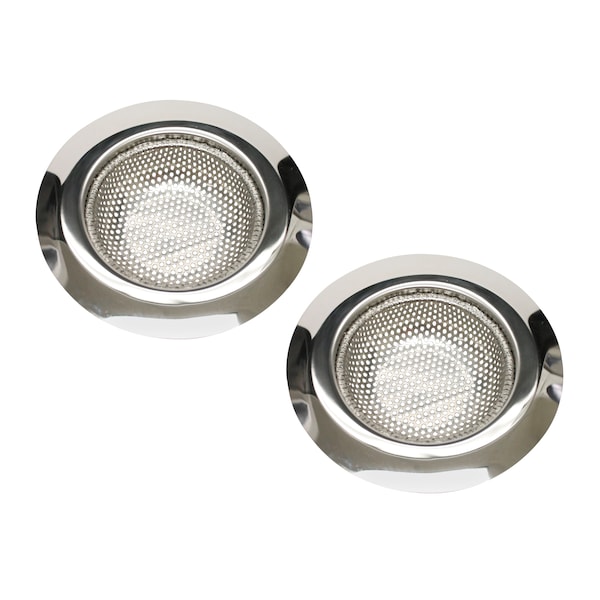 Keeney Two-Pack Anti-Clogging Kitchen Sink Strainer, Stainless Steel K820-33